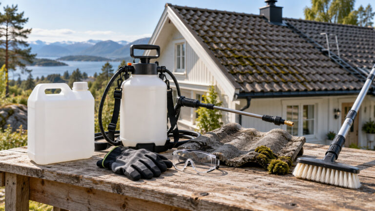 Hvilke produkter brukes til takvask?