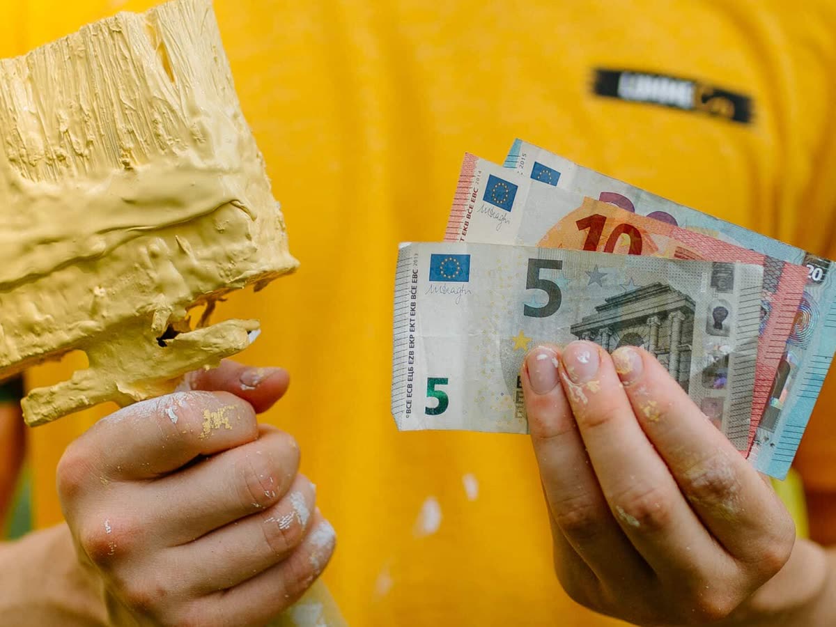 Ferdig malt hus etter endt prosjekt