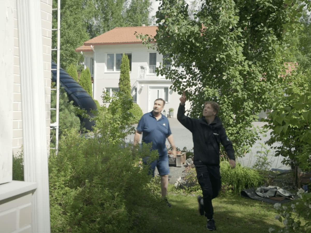 Sluttkontroll sammen med kunden