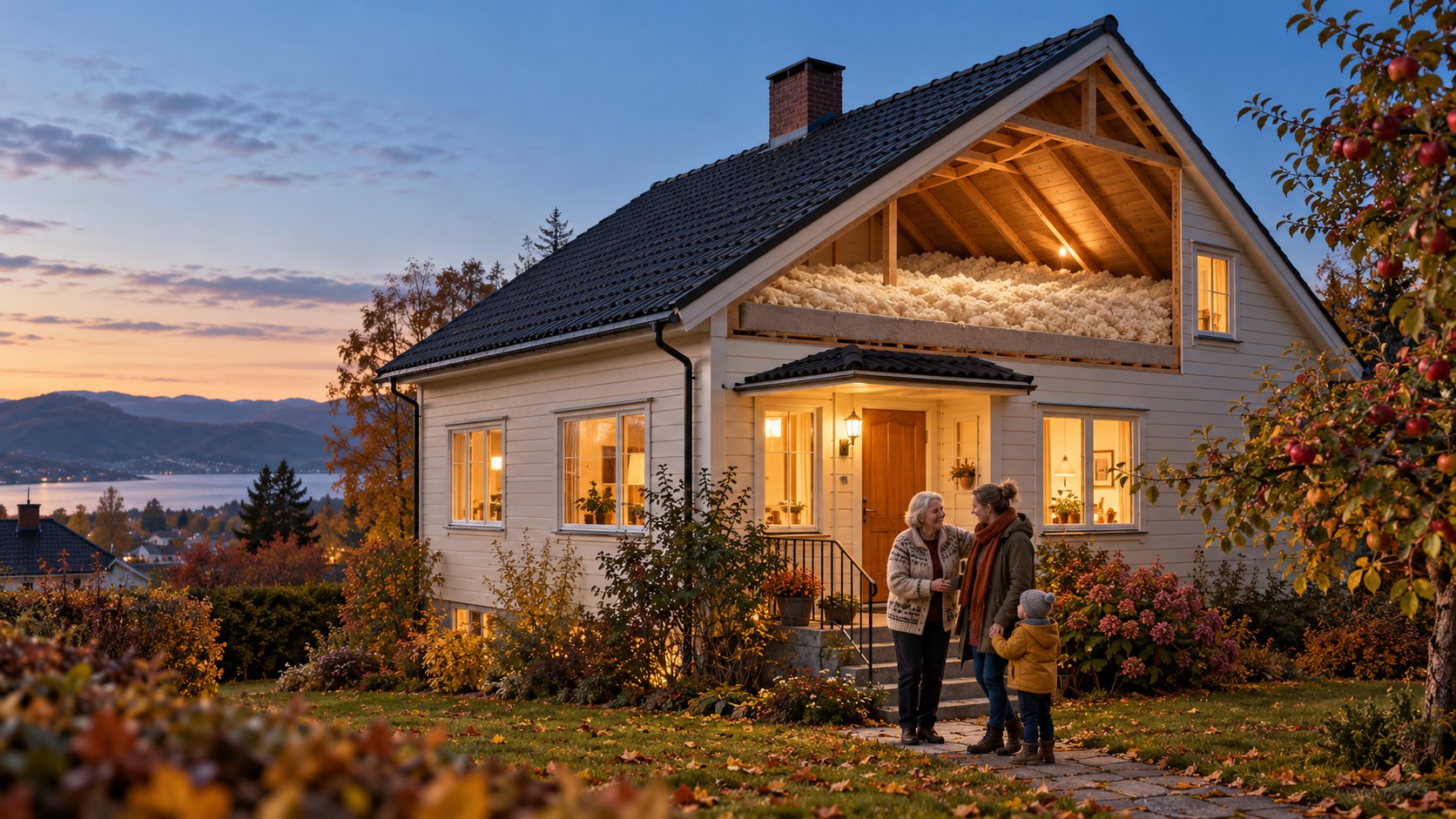 Etterisolering av gamle hus: slik gjør du loftet i hus fra 50-, 60- og 70-tallet